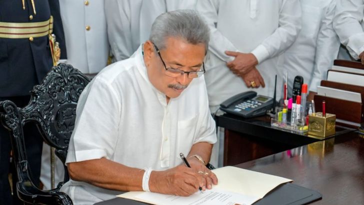 President Assums Duties