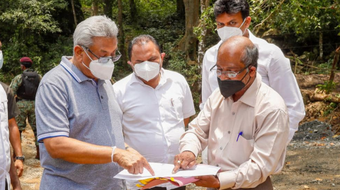 President-visits-Haldummulla-to-inspect-progress-of--Gama-Samaga-Pilisandara