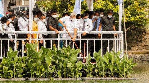Ecological-floating-islands--to-purify-Beira-Lake